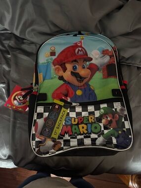 Super Mario Kids Backpack - Red & Green